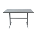 Table pliante rectangulaire 117*70 cm et 4 fauteuils en maille